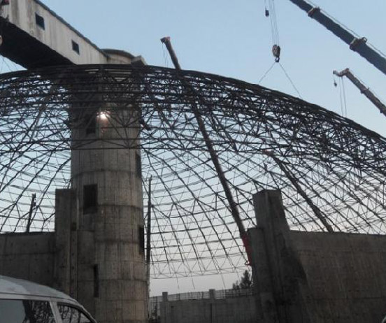 梅河口网架分条或分块安装法