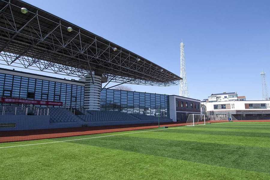 梅河口体育场看台网架工程